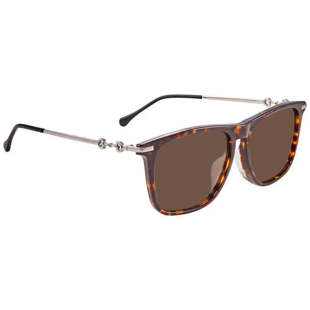 NEW Gucci Brown Rectangular Men's Sunglasses